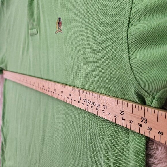 VTG Tommy Hilfiger Polo Green Vintage Embroidered Logo Short Sleeve Mens Size XL - Picture 3 of 10
